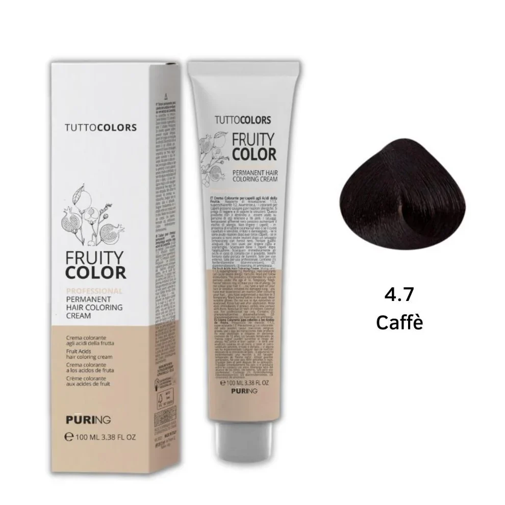 Puring - Fruity Color Tintura 4.7 Caffé