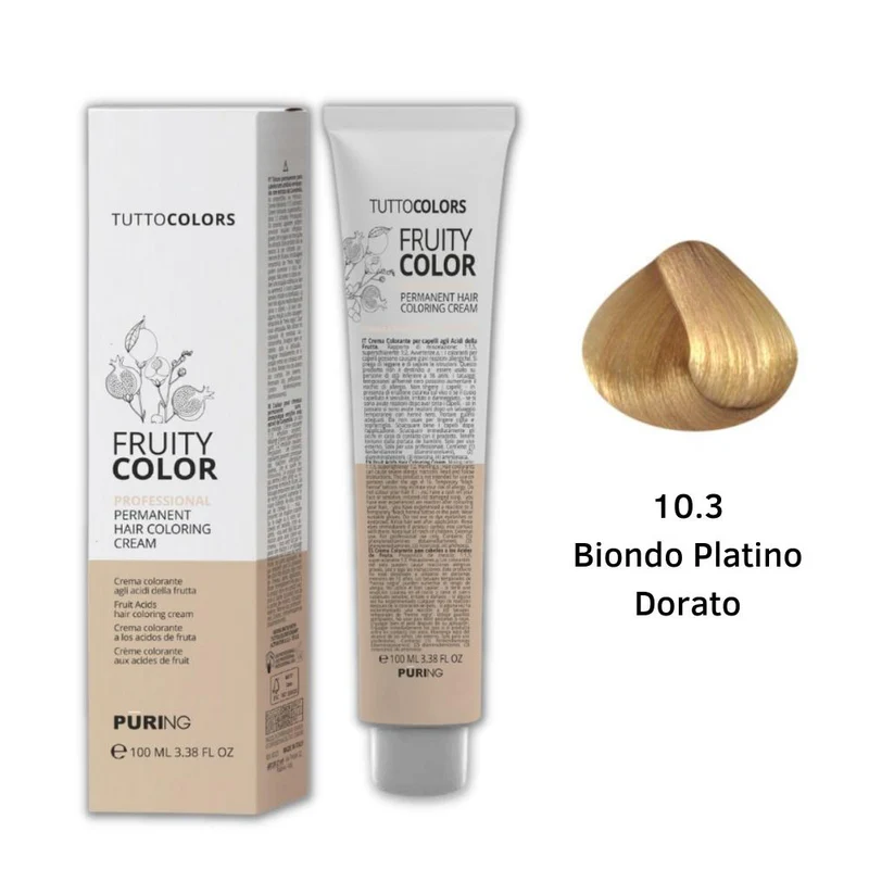 Puring - Fruity Color Tintura 10.3 Biondo platino dorato