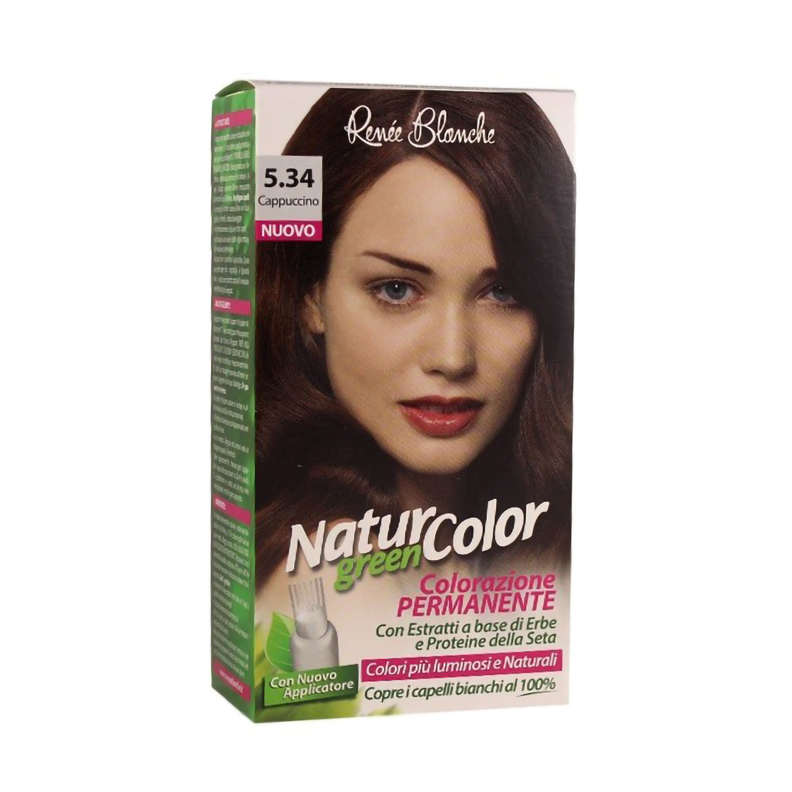 Tinta Per Capelli Colorazione Permanente Naturale Natur Color Green 534 Cappuccino