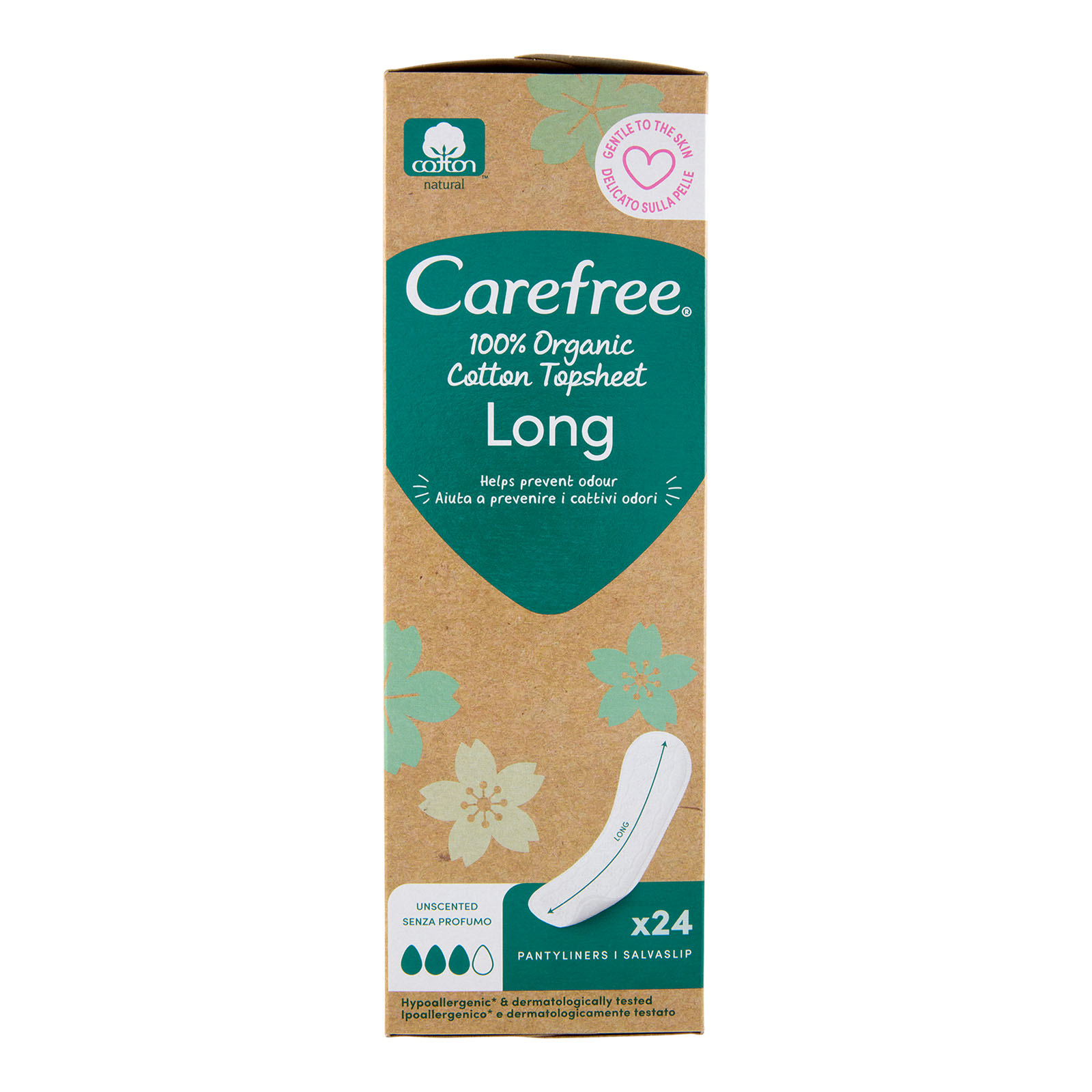 Salvaslip Organic Cotton Long Distesi, 24 Pz