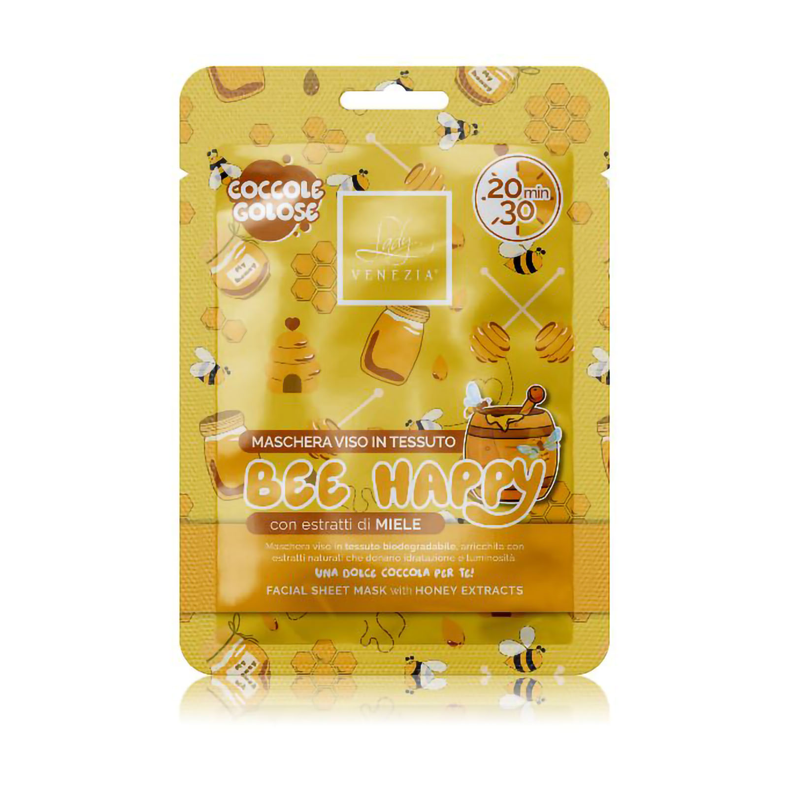 Maschera Viso In Tessuto Bee Happy