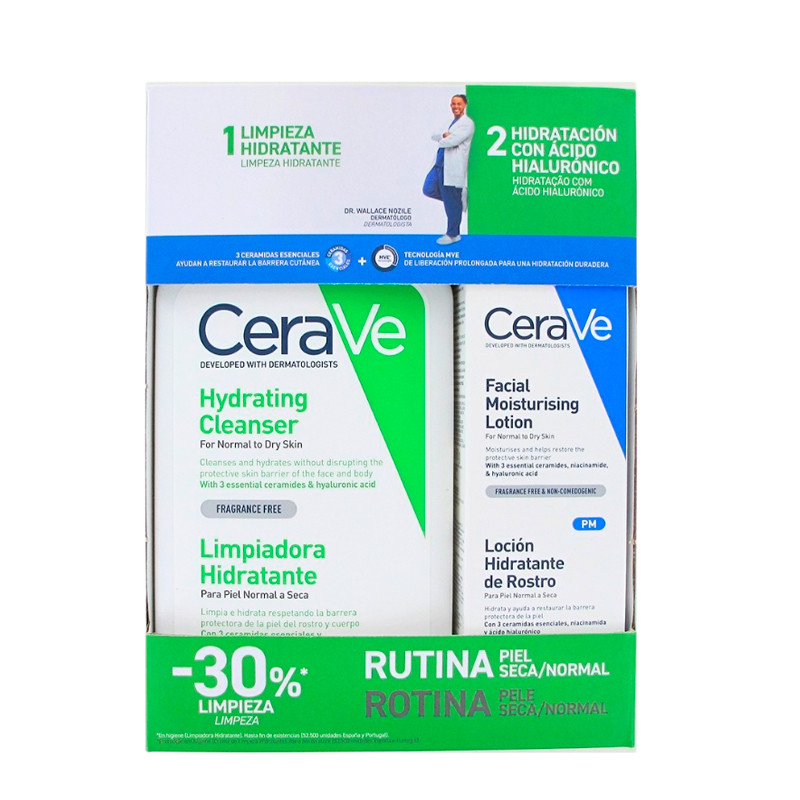 Cerave Trattamenti Viso Hydrating Set Pacchetto detergente idratante