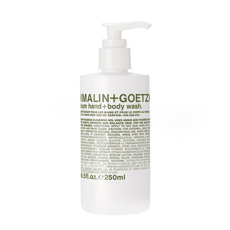 Malin+goetz Bagnodoccia Rum Hand + Body Wash Gel da bagno