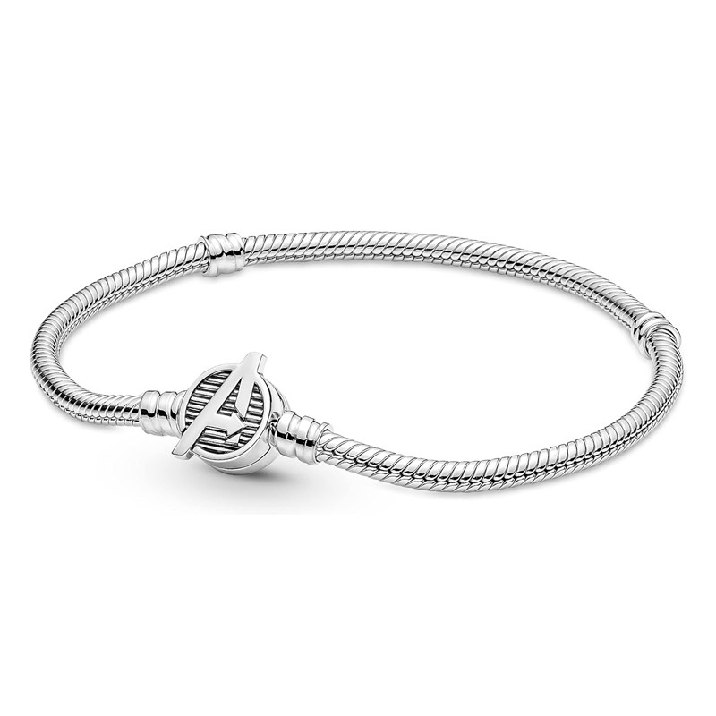Pandora Bracciali Bracciale Pandora Moments Catena a serpente Marvel Avengers Logo Chiusura 590784C00