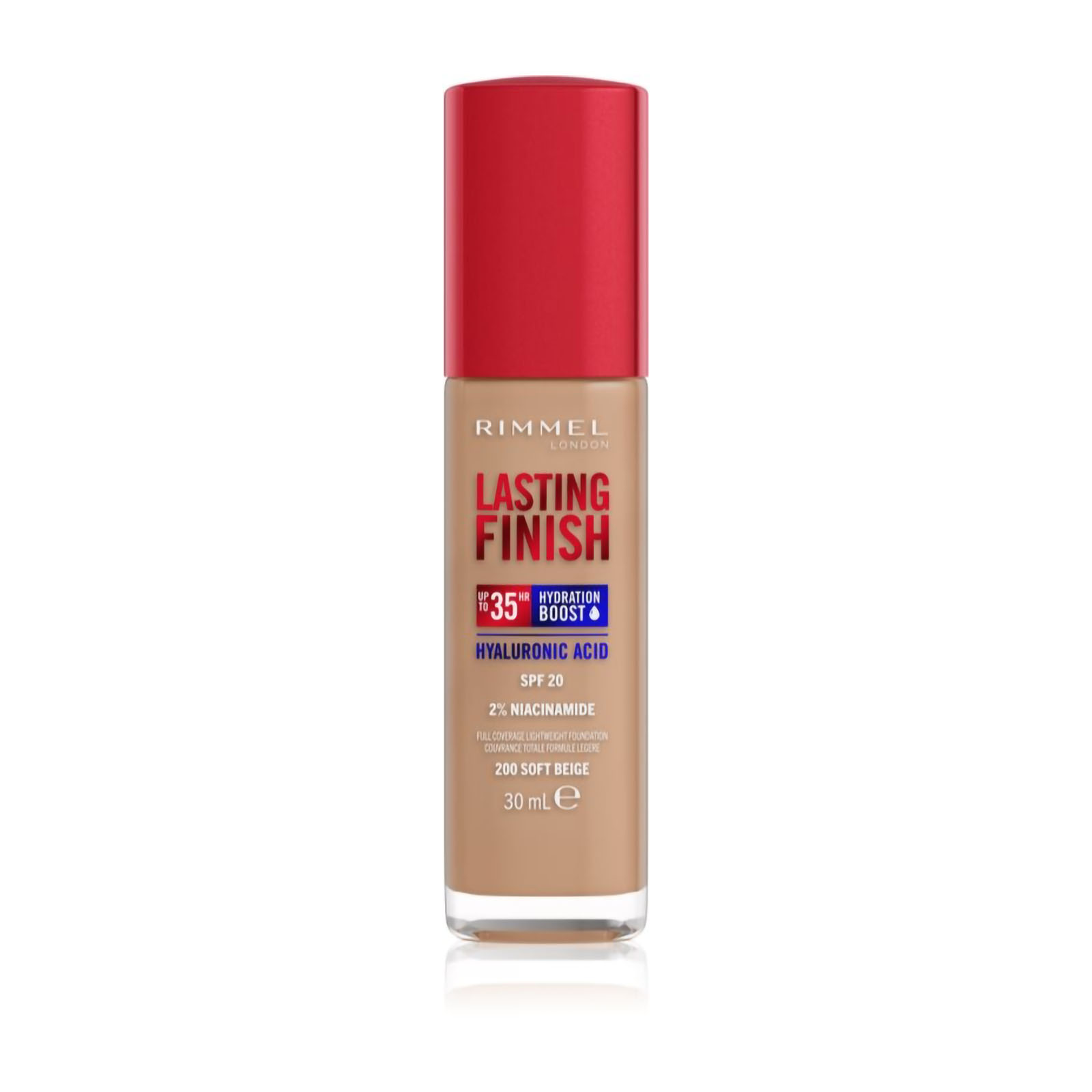 Fondotinta Lasting Finish 35h Rimmel london lasting finish soft beige 200