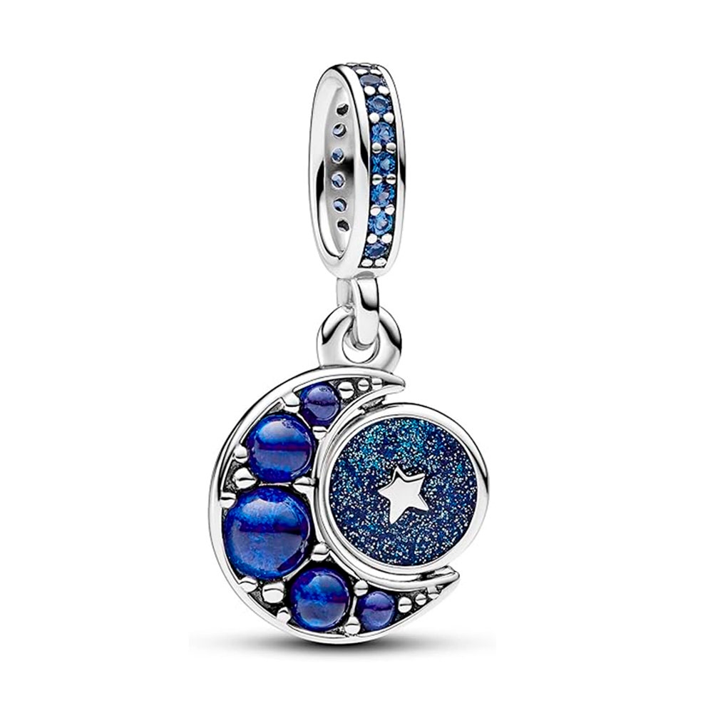 Pandora Charms Ciondolo pendente rotante Luna luminosa 792979C01
