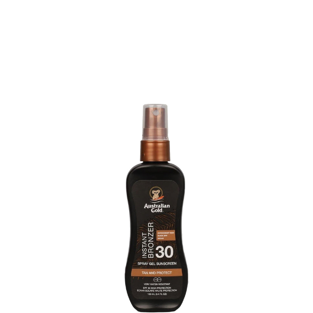Instant Bronzer Spray Gels Sunscreen SPF 30 - 100 ML
