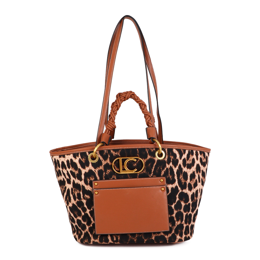 Lola Casademunt Borse da donna, articoli da toeletta e valigie Borsa shopper con stampa leopardata ed effetto pelle