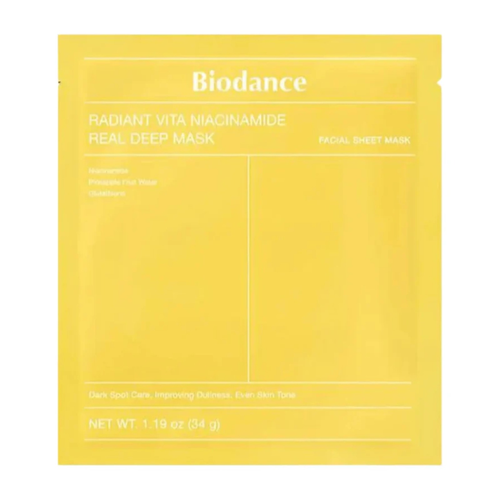 Facial Mask Radiant Vita Niacinamide 4 Pz