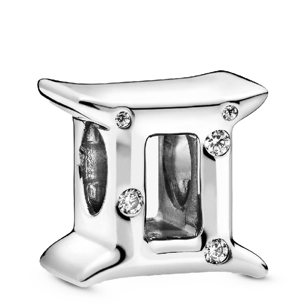 Pandora Charms Ciondolo scintillante del segno zodiacale dei Gemelli 798428C01