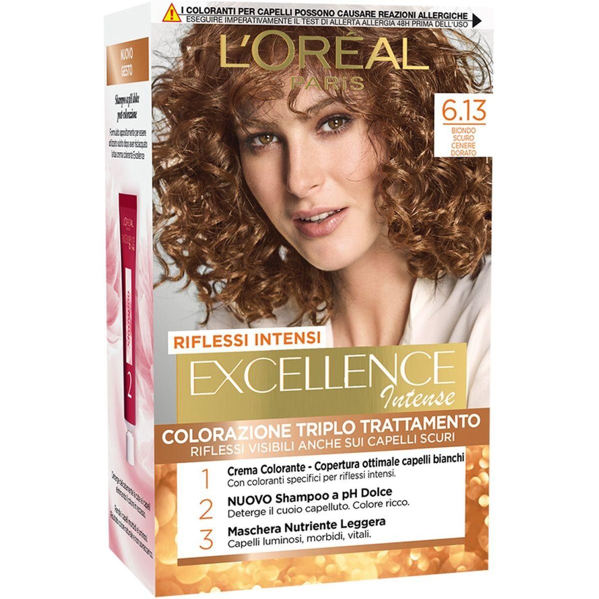 L'Oréal Colorazione Triplo Trattamento - 6.13 Biondo scuro cenere dorato