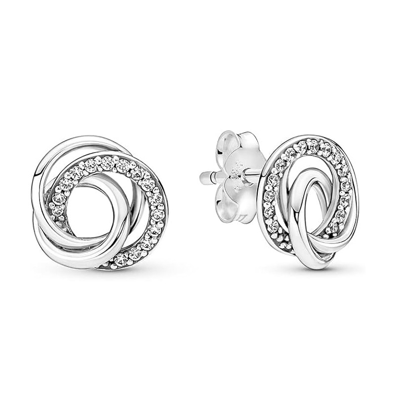 Pandora Orecchini Orecchini a bottone Always Family Circle 291076C01