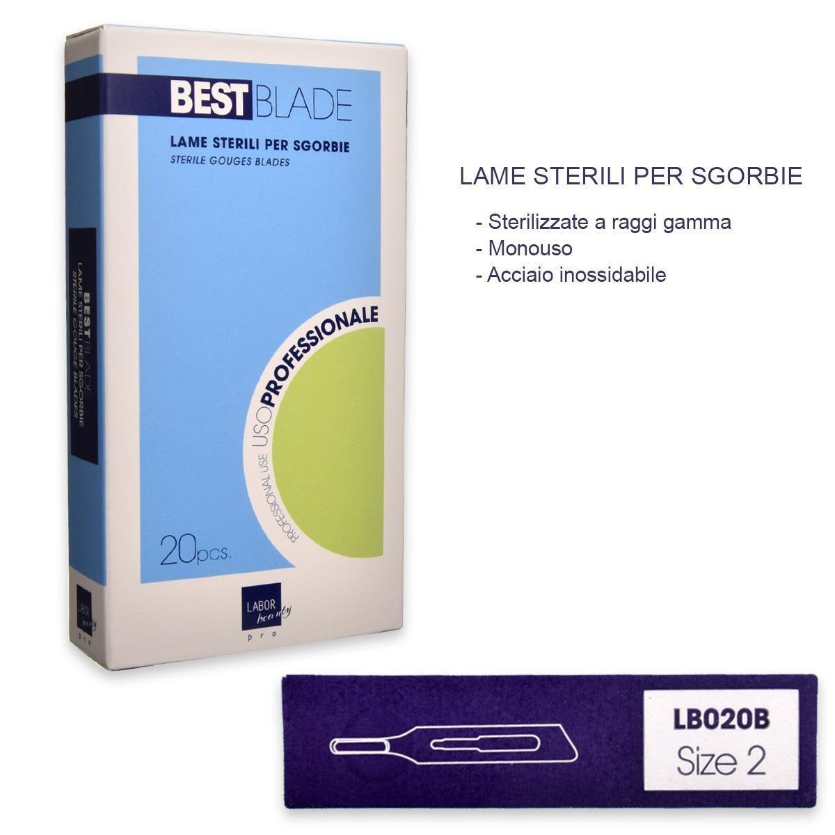 Labor - Best Blade - Lame sterili per sgorbie - Size 2