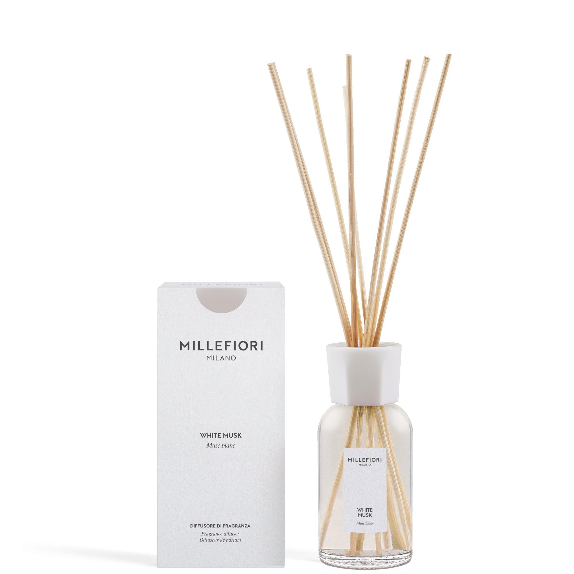 Millefiori Milano Diffusore a Bastoncini White Musk - 250 ML