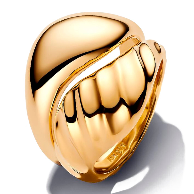 Pandora Anelli Wavy Combinable Rings 163832C00