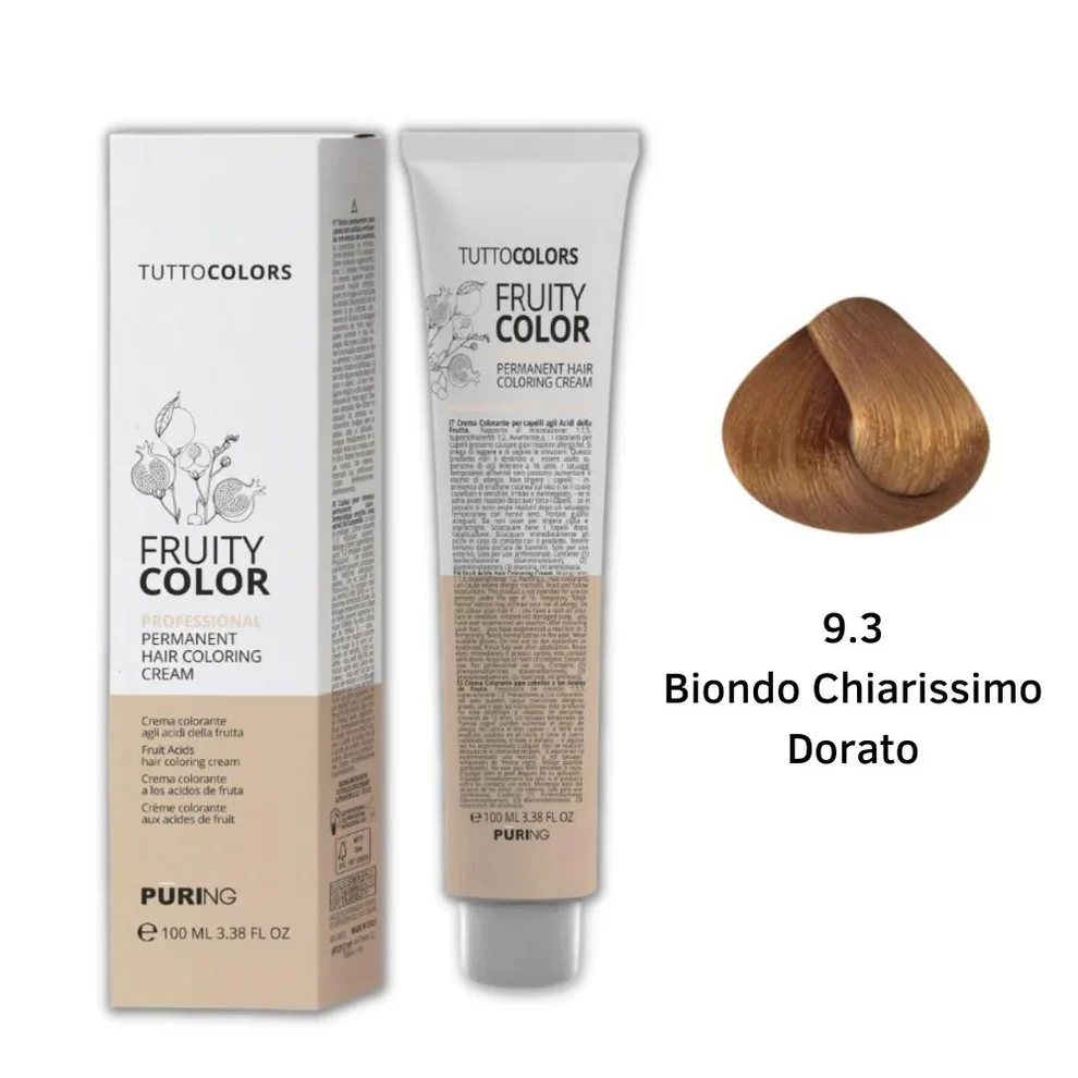 Puring - Fruity Color Tintura 9.3 Biondo chiarissimo dorato