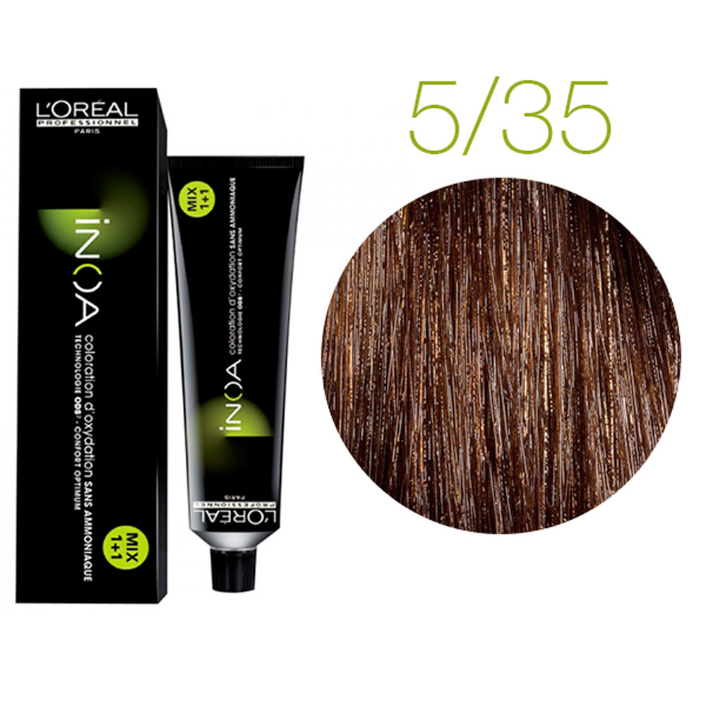 L'Oreal Inoa Tintura - 5.35 Castano Chiaro Dorato Mogano