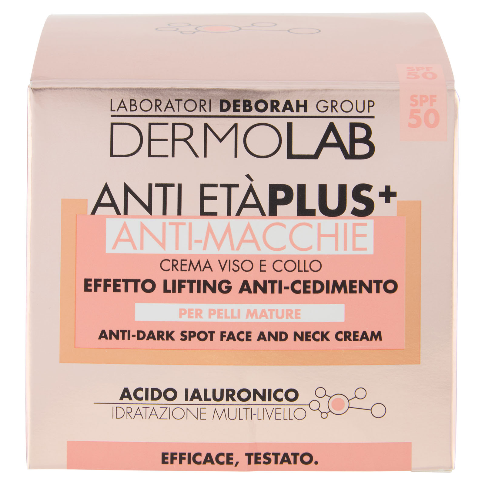 Anti Età Plus+ Anti-macchie Crema Viso E Collo Effetto Lifting Anti-cedimento Spf 50 50 ml