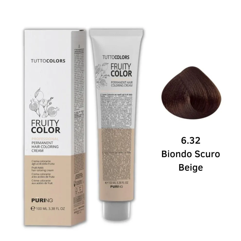 Puring - Fruity Color Tintura 6.32 Biondo scuro beige
