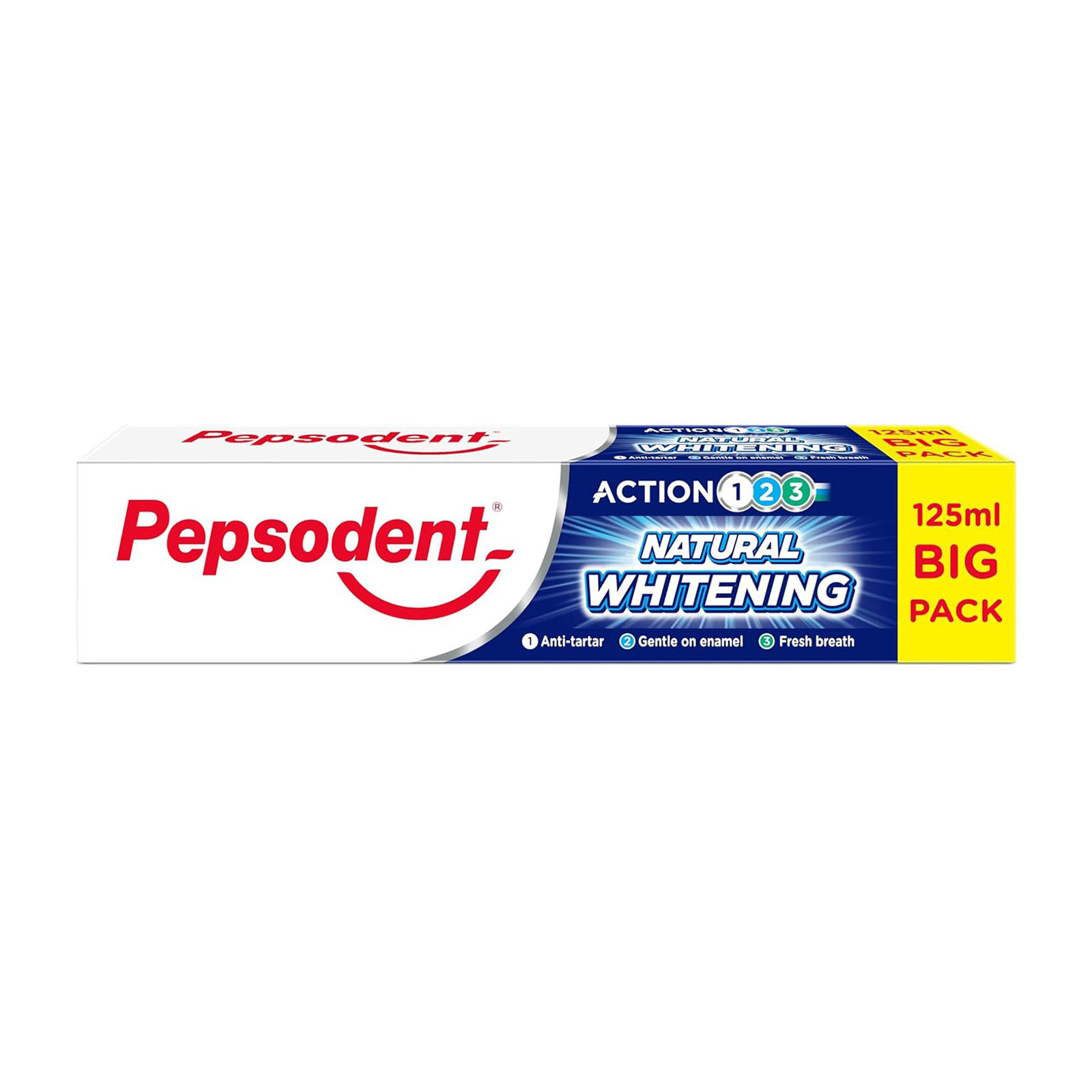 Dentifricio Natural Whitening Tripla Azione Formula Delicata 125 ml