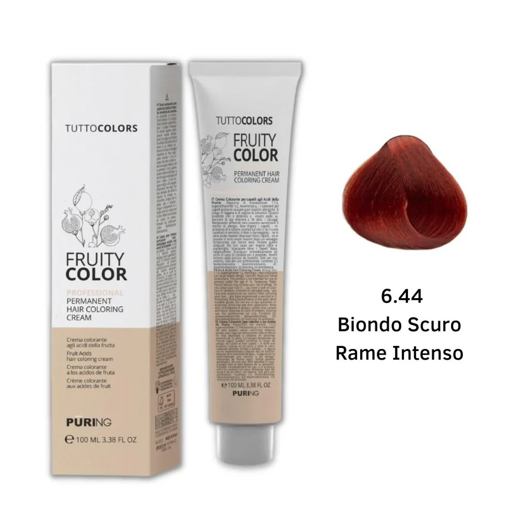Puring - Fruity Color Tintura 6.44 Biondo scuro rame intenso