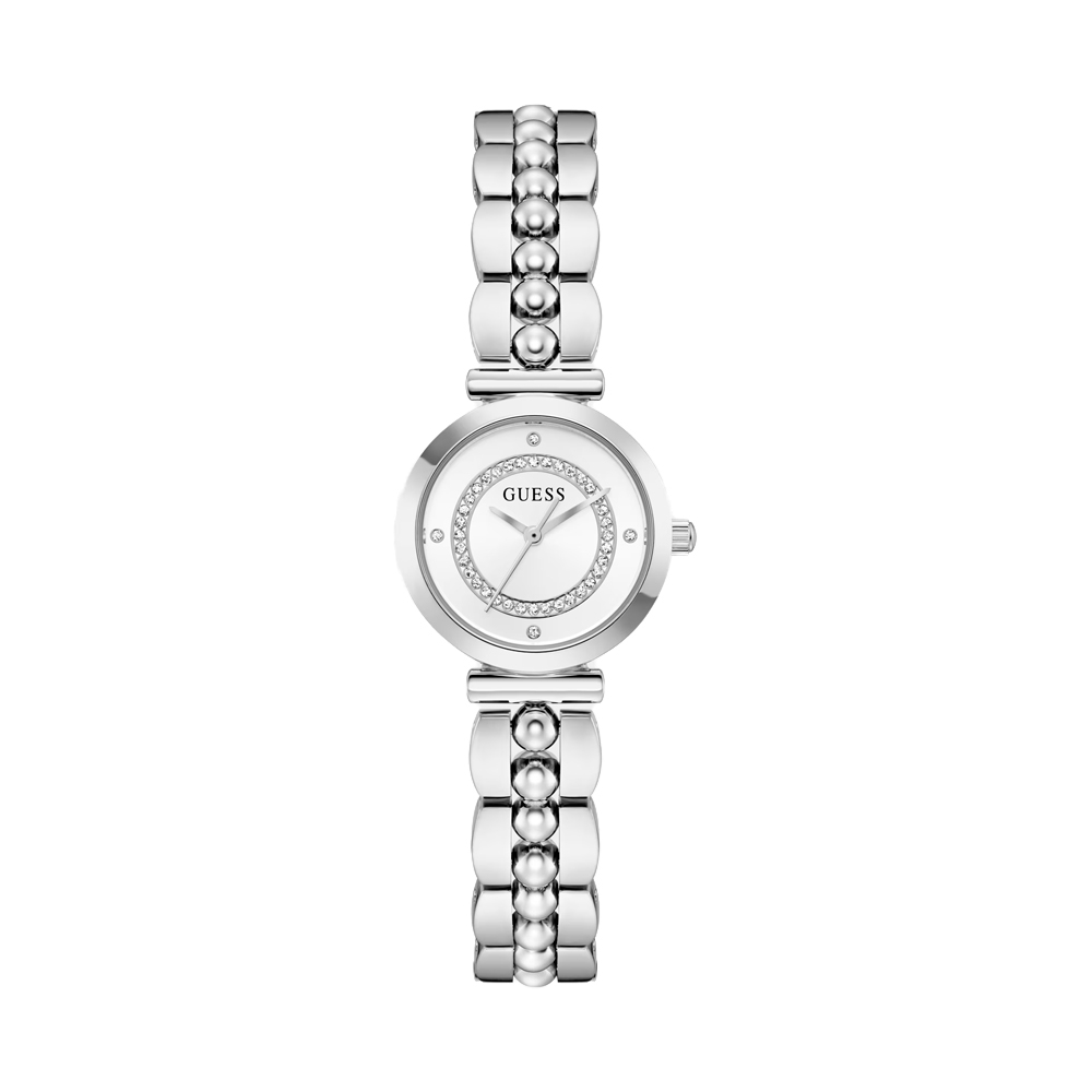 Guess Orologi da donna Orologio analogico da 26 mm in acciaio riciclato GW0994L1