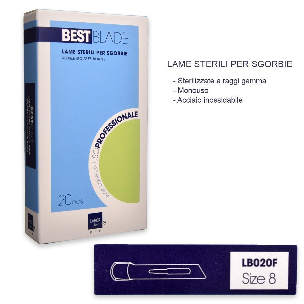 Labor - Best Blade - Lame sterili per sgorbie - Size 8
