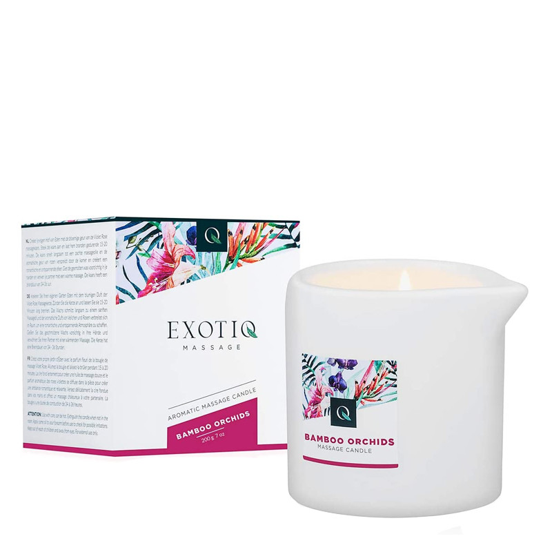 Edc Benessere intimo Exotiq Massage Bamboo Orchids Candela da massaggio