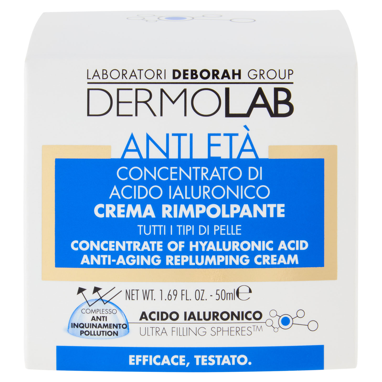 Anti Età Concentrato Di Acido Ialuronico Crema Rimpolpante 50 ml