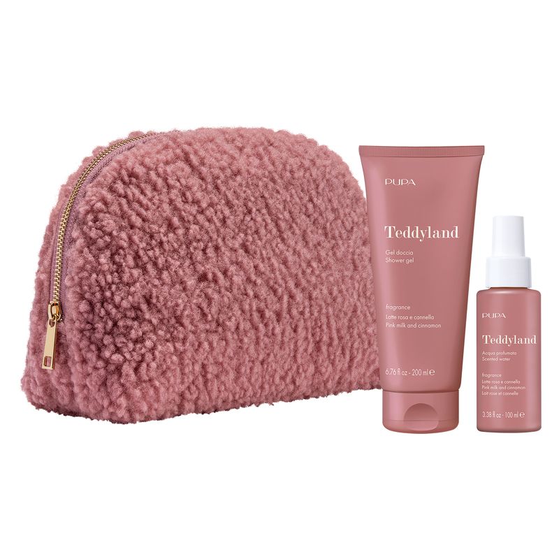 Pupa Teddyland - Latte rosa e cannella Gel doccia + Acqua profumata 100 ml