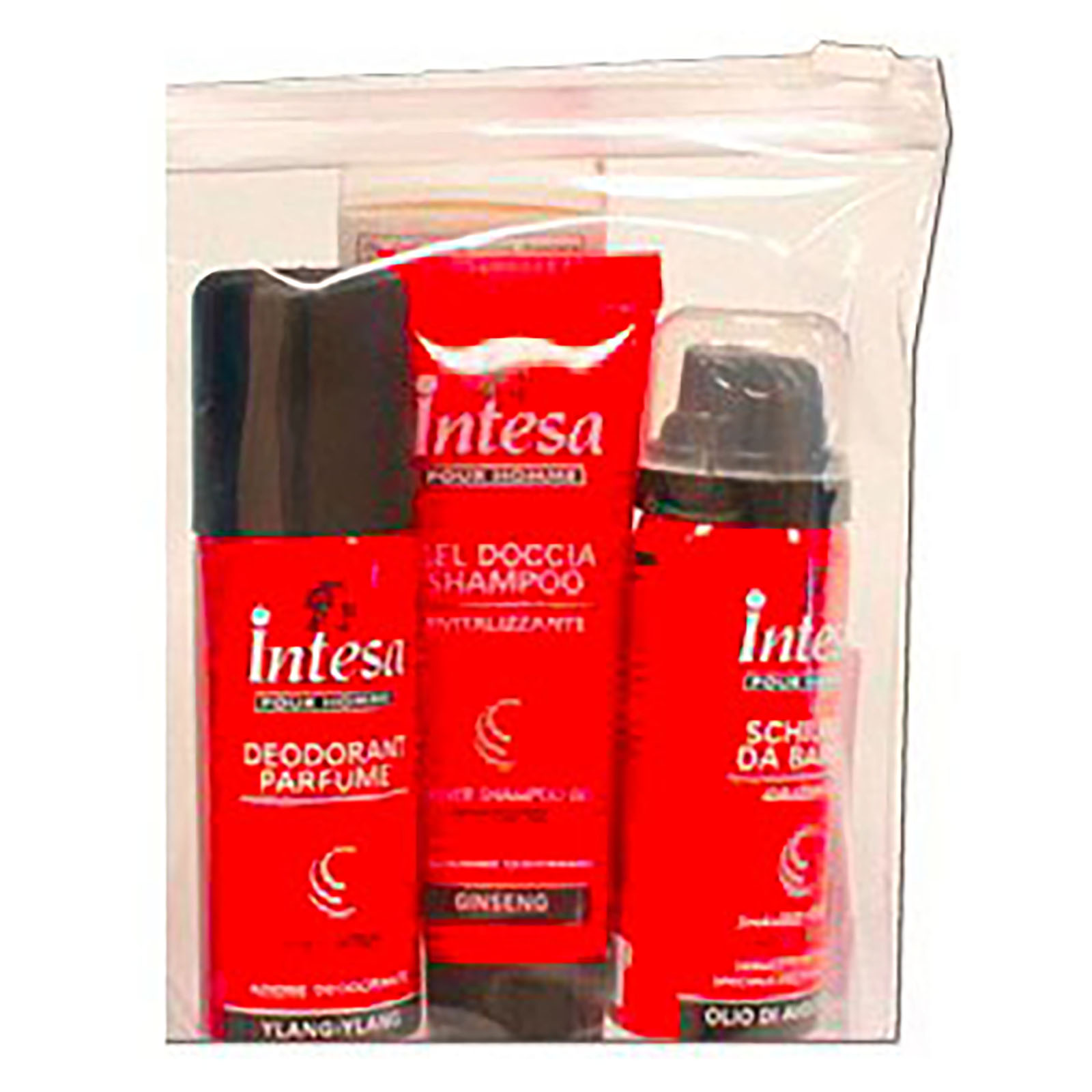 Pour Homme - Gel Doccia Shampoo 50 Ml + Deodorante 50 Ml Vapo + Schiuma Da Barba 50 Ml