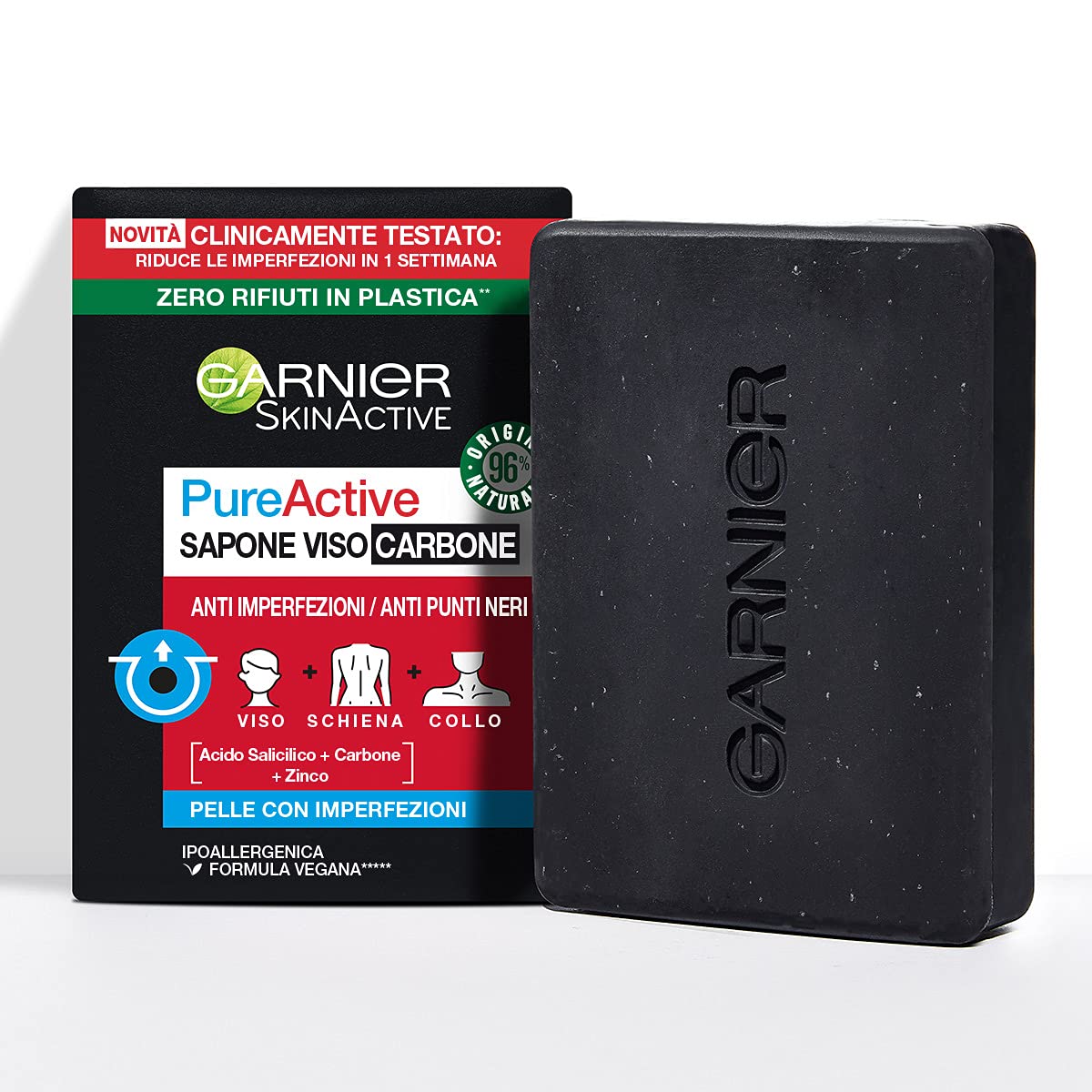 Garnier - Sapone viso carbone