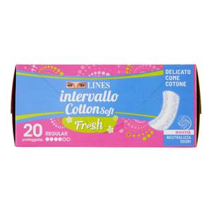 Intervallo Cotton Soft Fresh Proteggislip Regular Disteso 20 Pz