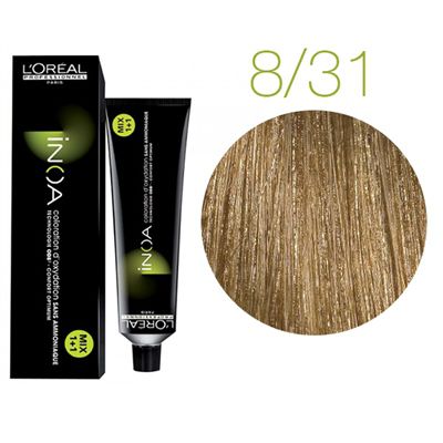 L'Oreal Inoa Tintura - 8.31 Biondo Chiaro Beige Dorato
