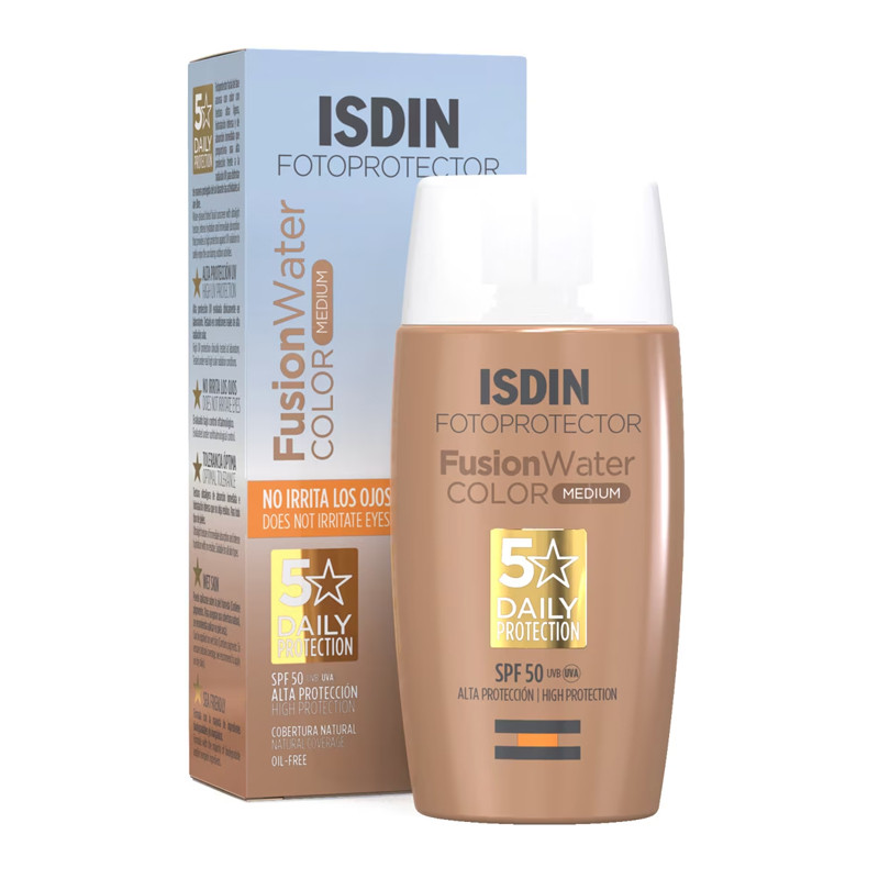 Isdin Creme Solari Viso Sunscreen Fusion Water Color SPF50 Medium