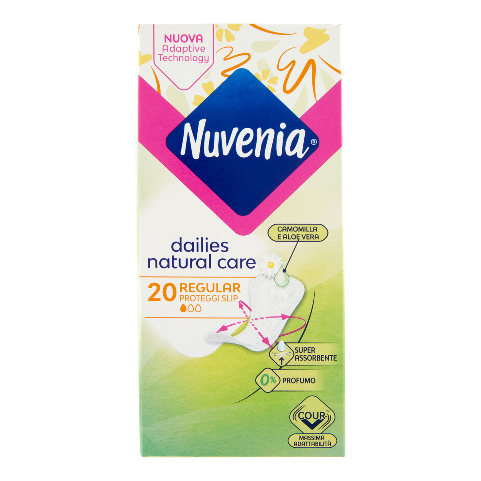 Dailies Natural Care Regular Proteggi Slip 20 Pz