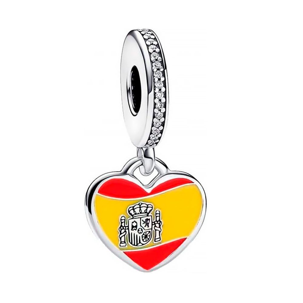 Pandora Charms CIONDOLO CON BANDIERA SPAGNA 792017CZ_E019