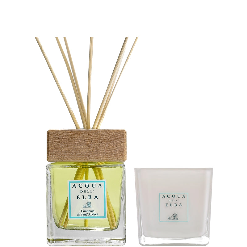 Acqua dell'Elba Profumatore D' Ambiente + Bacchette Limonaia di Sant'Andrea Confezione - 200 ML