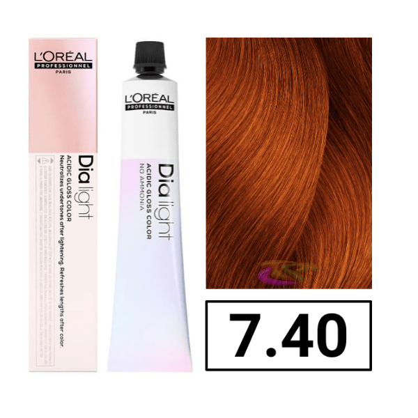 L'Oreal Dia Light Tintura - 7.40 Biondo Ramato Intenso