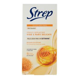 Sugaring Strisce Depilatorie Viso Allo Zucchero 20 Pz