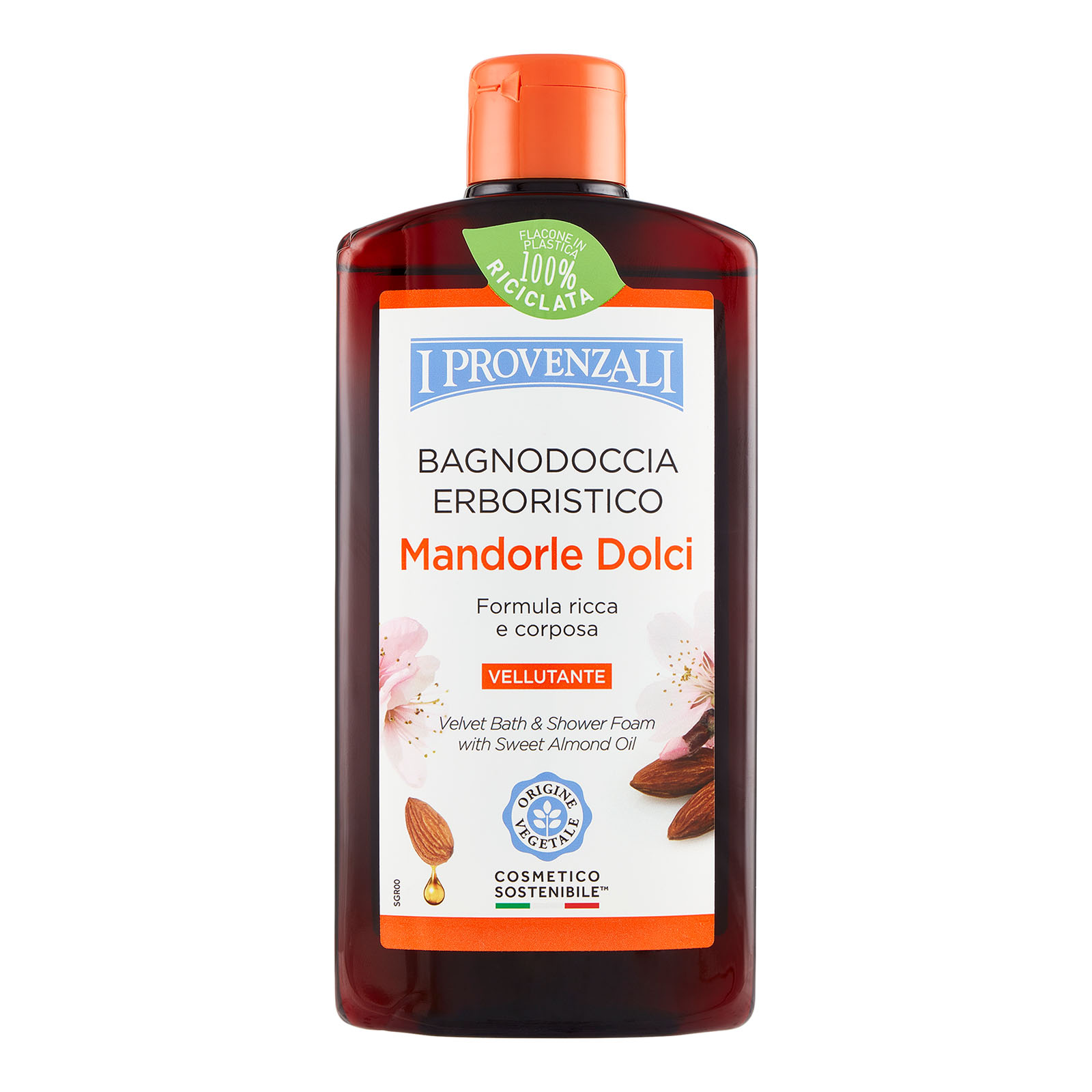 Bagno Schiuma Erboristico All'olio Idratante Di Mandorle Dolci 400 ml