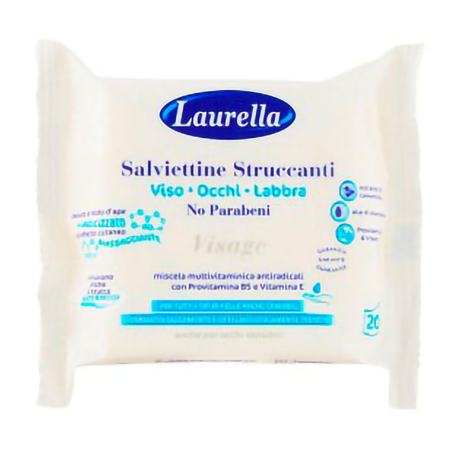 Visage Salviettine Struccanti Viso Occhi Labbra 20 Pz