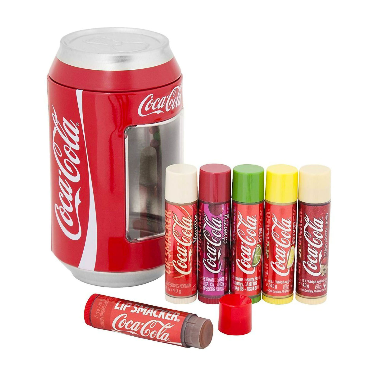 Set 6 Lucidalabbra Aromatizzati In Latta - Lattina Coca Cola