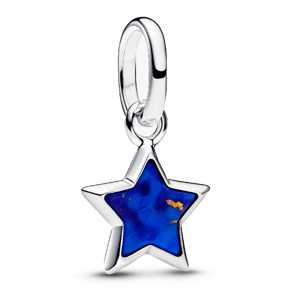 Pandora Charms PANDORA COLGANTE 794613C01 STAR STERLING SILVER MINI IMITATION LAPIS LAZULI