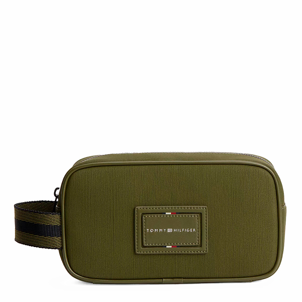 Tommy Hilfiger Eyewear Borse a tracolla, articoli da toilette e valigie per uomo Beauty case in tessuto con patch logo