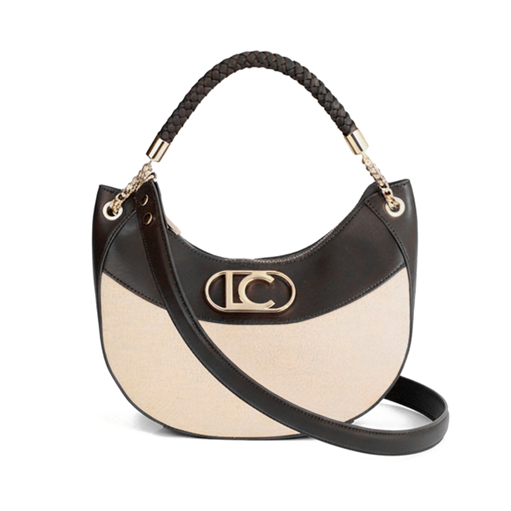 Lola Casademunt Borse da donna, articoli da toeletta e valigie Borsa hobo bicolore effetto pelle e tela