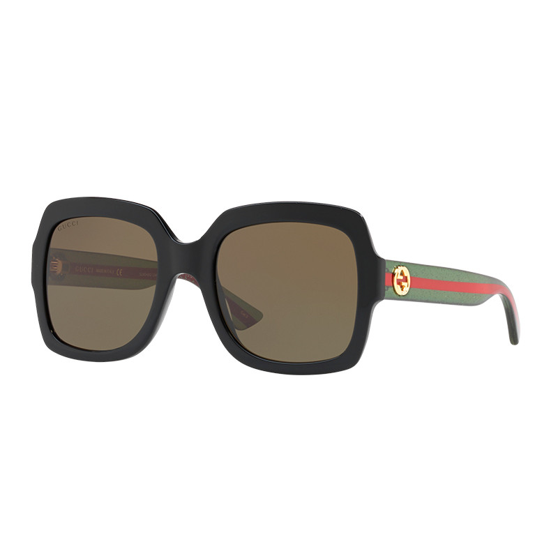 Gucci Eyewear Occhiali da sole da donna GG0036SN 002 Acetato Shiny Black