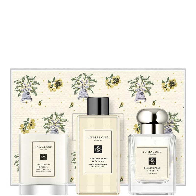 Jo Malone London English Pear & Freesia Cologne LIMITED EDITION 50 MLCologne + 100 ML Body & - 50 MLCologne + 100 ML Body & Hand Wash + 65 GR Candela
