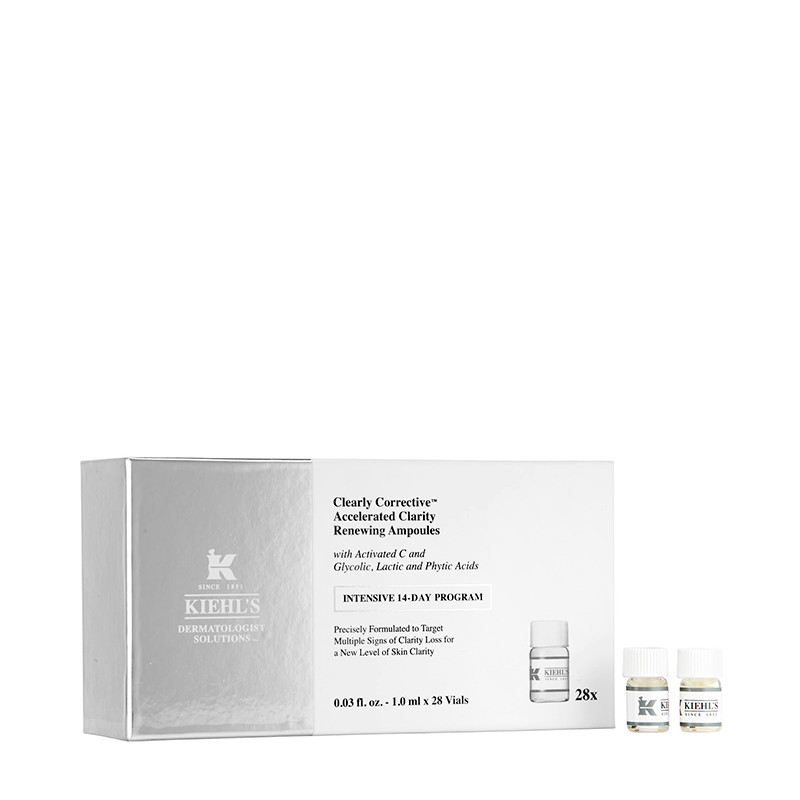 Kiehl's Trattamenti speciali concentrati Clearly Corrective Accelerated Clarity Renewing Ampoules Fiale per il trattamento della luminosità