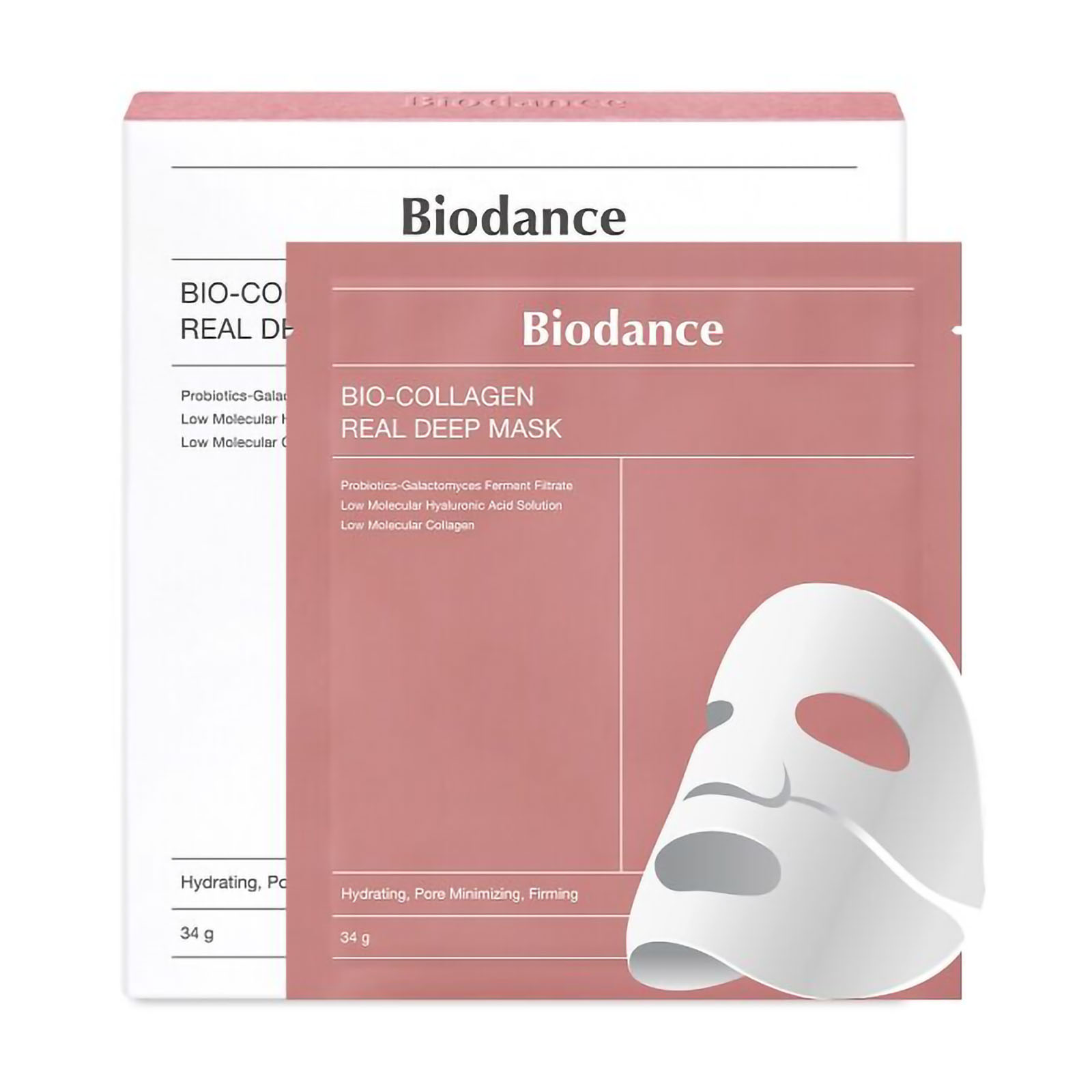 Bio Collagen - Real Deep Mask - Maschera in Foglio Idrogel Box da 4